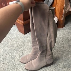 Sole Society Under the Knee Suede Boot